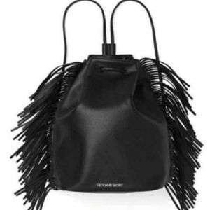 Black Victoria Secret fringe bag
